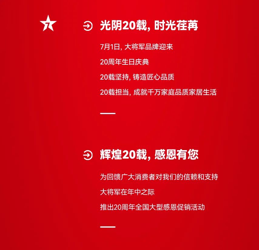 献礼20 周年丨明星助阵、重磅优惠，引爆全国狂欢热潮！(图2)