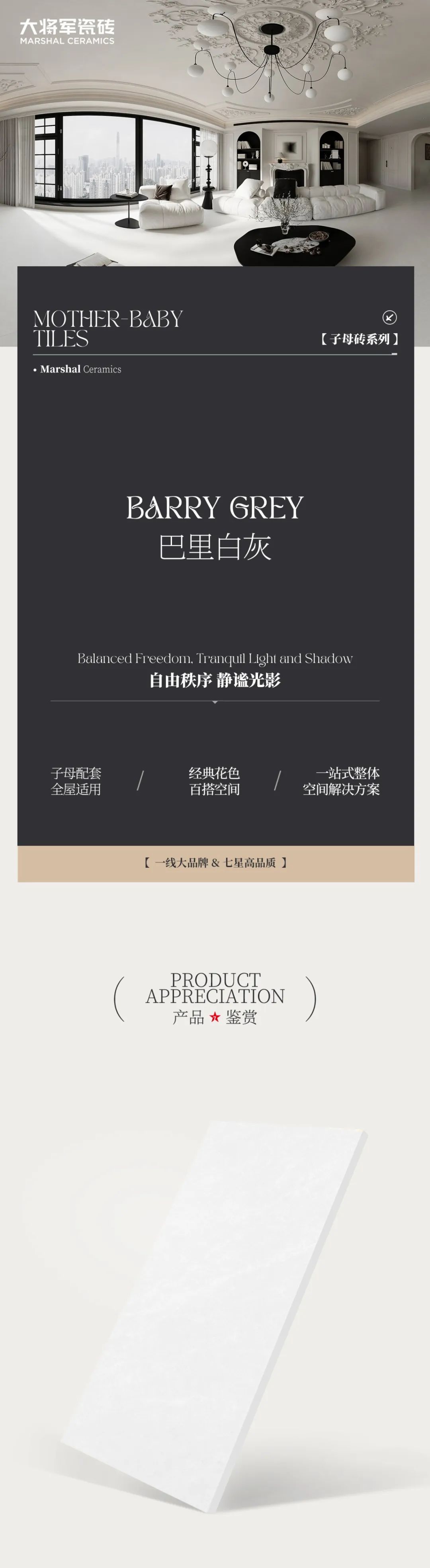 必看！2025 大将军瓷砖重磅新品，子母砖系列焕新空间想象